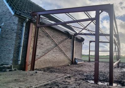 Garage aanbouw in metaalconstructie - Metaalbouw Franckaert - Dagu Construct