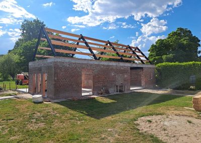Renovatie schuur - stalen dakconstructie - Metaalbouw Franckaert