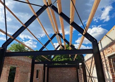 Stalen dakconstructie - renovatie - Metaalbouw Franckaert